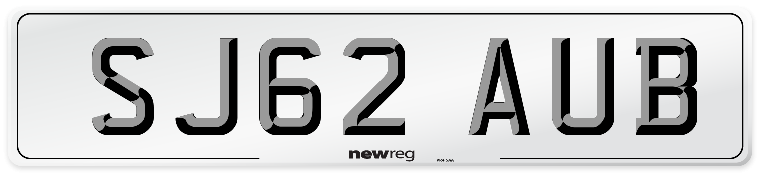 SJ62 AUB Number Plate from New Reg
